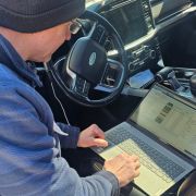 Mobile locksmith making spare key
